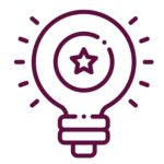a light bulb with a star in the middle